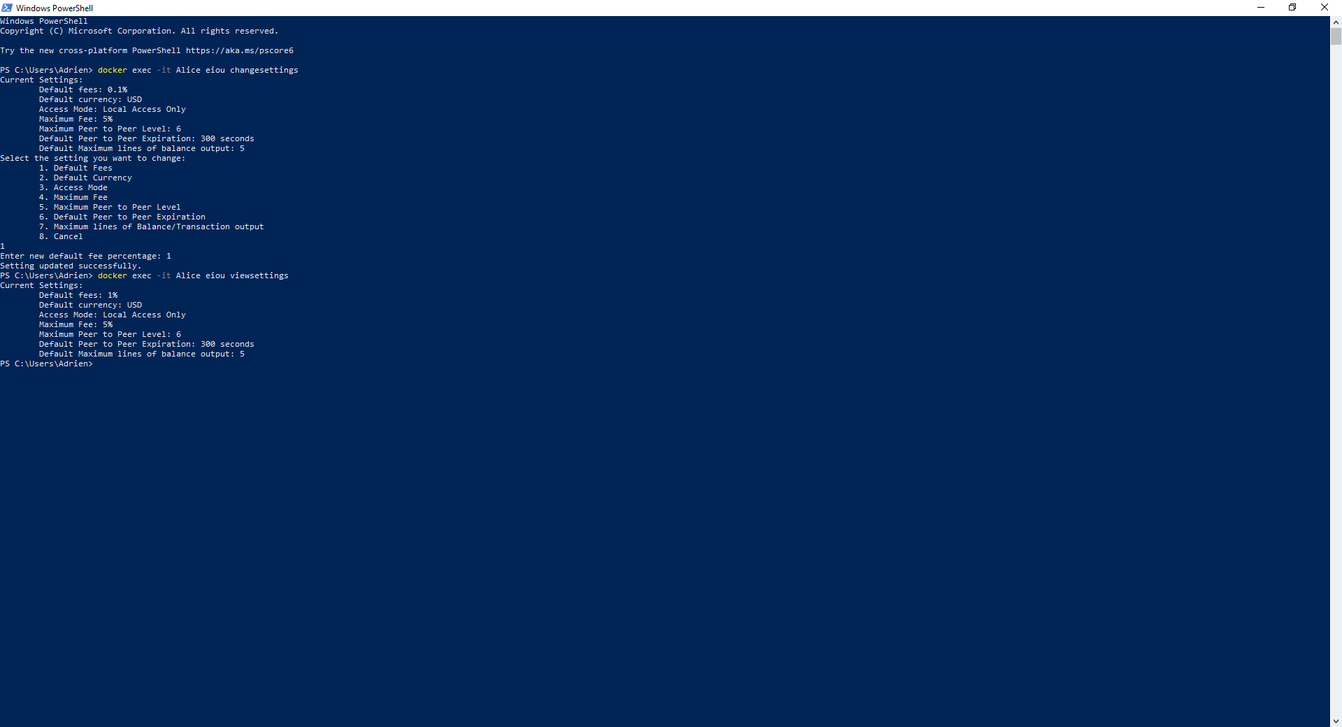 Tutorials config settings changing your settings example