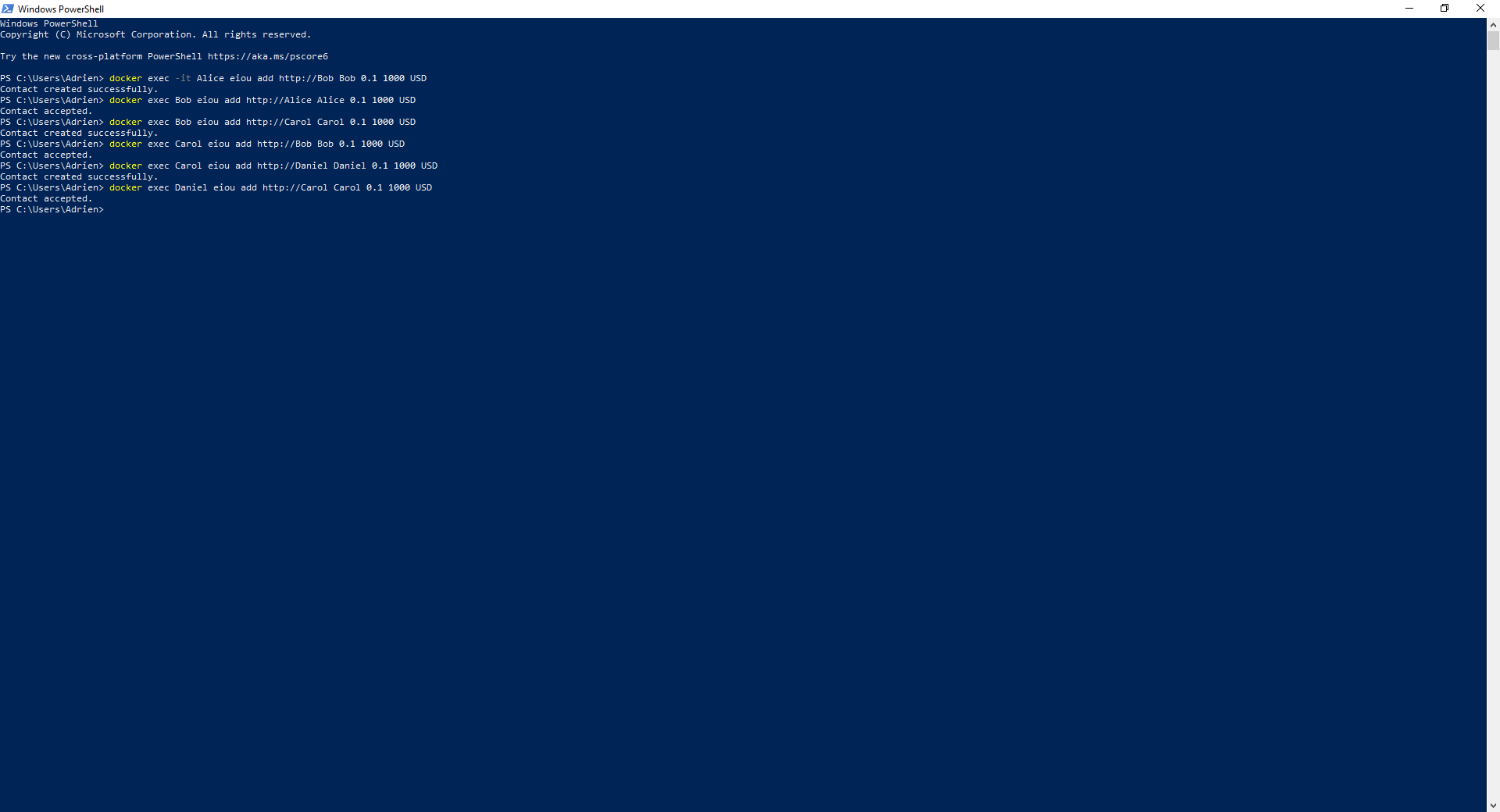 Tutorials contacts add contact multiple containers setup examples