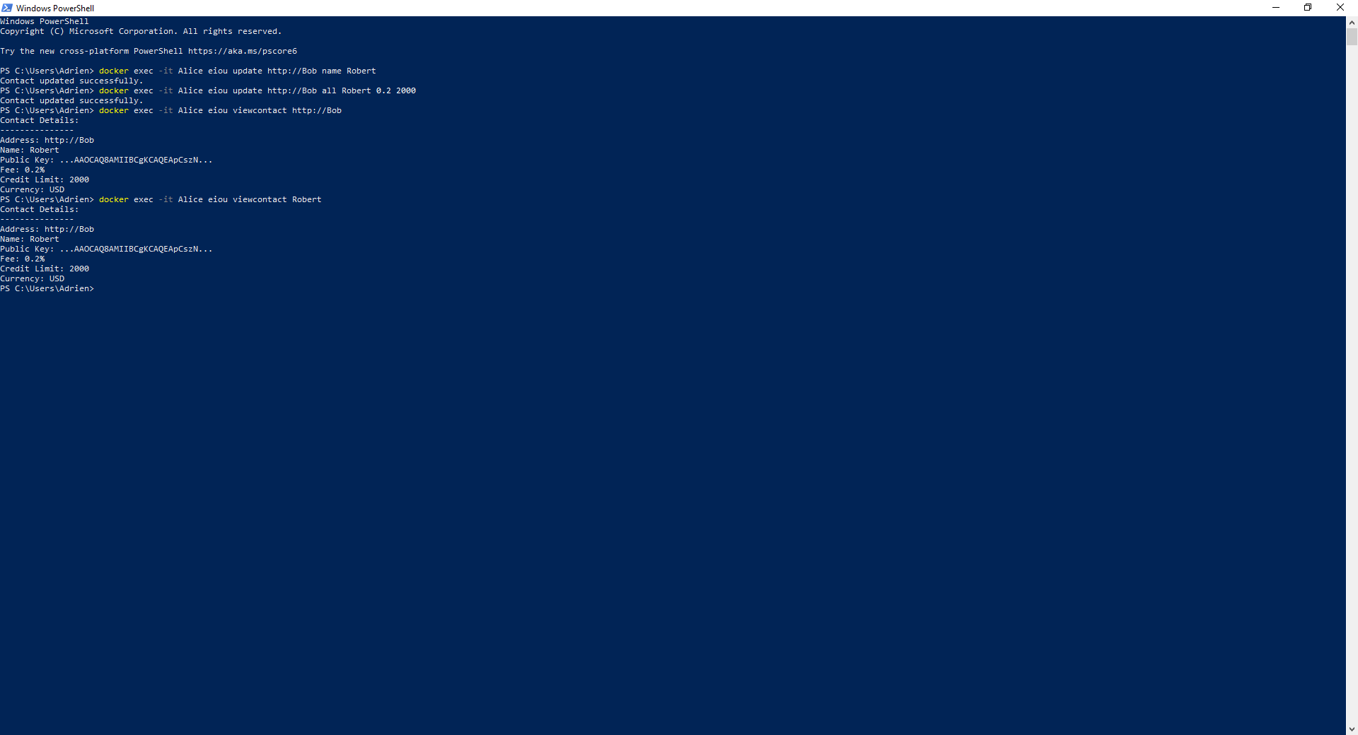 Tutorials contacts update contact verify robert update all example