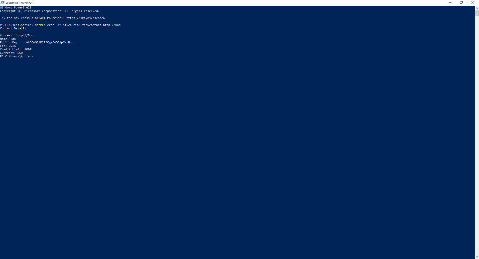 Tutorials contacts view contact example